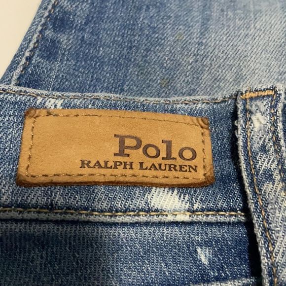 Polo by Ralph Lauren Blue and White Straight Leg Jeans - Picture 10 of 13